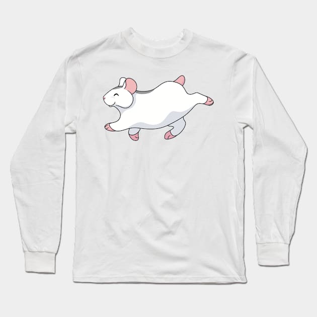 White Hamster Long Sleeve T-Shirt by DeguArts